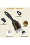 Set of 3 Grill Brushes, 2-in-1 BBQ Razor-Sharp Brush with Brass Bristles and Stainless Steel Scraper, Ergonomic PP Handle for Gas and Charcoal Grills - 2