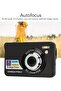 Suitable for Digital Camera FHD 4K 56MP Compact 20x Zoom Autofocus Waterproof Black - 2