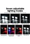 Clip-on headlamp, running light, mini 2-piece set, black, USB-C, 7 lighting modes, camping hiking - 4