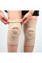 2 Pcs Anti-Slip Compression Knee Braces - Silicone Patella Cushion Support Bandage for Osteoarthritis Pain (Beige) - 2