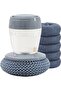 6x Dish Brush with Soap Dispenser and Holder - Kitchen Brush for Dishes and Pans