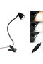 Eye-protecting clip-on lamp for living room and bedroom - reading light/clip-on lamp - black