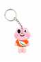 Cute Pink Frog Figured Pvc Keychain – Bag Ornament, Kawaii Bag Charm, Backpack Accessory, Gift Keychain