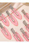 Set of 8 - Light Pink Hair Clips - 2