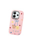 Redmi Note 14 4g Compatible Case Camera Protector Pink Silicone Couple Phone Case with Bear Pattern - 3