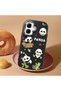 Infinix Smart 10 Compatible Case Camera Protector Black Silicone Couple Phone Case Panda Pattern - 2