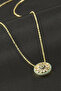 Nhr-Hlss Round Evil Eye Zircon Stone Necklace (173412) - Yellow - 2