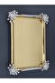 Figured, Metal-Handled, Stainless Steel Rectangular Tray Luxury Presentation Tray Light Gold-Silver - 3