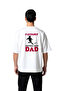 Favorite Football Memory with Dad Printed Men's Oversize T-Shirt