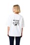 Women's Oversize Dog Mom Printed Short Sleeve Relaxed Fit Graphic T-Shirt 100% Cotton Casual Modern