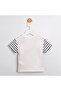 Baby Boy Striped Sun Embroidered Body Suit - 2