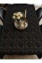 Saray Black Tulle Luxury Tablecloth with Embroidery 155X225