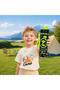 Black‑Green Mecha Style PC Kids Water Bottle with Carry Lanyard, Shatter‑Resistant Direct‑Drink Cup 650ML for Boys School Outdoor Sports - 4