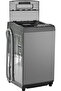 EDSTLW08 Automatic Washing Machine, 8 kg, Top Load, 450 Watts, 8 Programs, LED Display, Child Lock, Tempered Glass Lid - Silver - 5