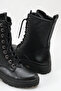 Lace-Up Zipper Detailed Long Women's Boots R15D106 - 3