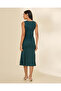 Women Green Embellished Midi Dress - 3