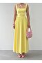 Women's Sari Midi Dress Square Collar Backless Bow Detailed Atlas - 2