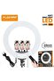 Soft LED Ring Light 22 inch with Tripod Stand & Phone Holder – Dimmable 10” Ring Light for M