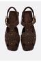 Allbucks Stradi - Various Genuine Leather Studded Strap Buckle Sandals Abstr00025