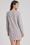 Sheep Print Fleece Nightdress with Long Sleeves - 4