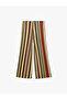 Transparent Short Wide-Leg Striped Tulle Pareo Pants - 2