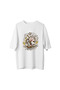 Knight Monkey Rocking Horse Adventure Printed Men's Oversize T-Shirt - 2