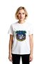 Women's Graphic Printed Space Themed Round Neck Short Sleeve T-Shirt Relaxed Fit Casual Modern Stylish Elegant