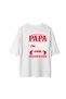 Men's Oversize Grandfather-Themed Printed T-Shirt, 100% Cotton, Comfortable Cut, Casual Wear, Modern, Stylish, Comfortable - 2