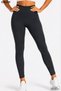 Anthracite High Waist Gathering Diving Fabric No Show Side Seamless Women's Premium Scuba Daily Sports Leggings