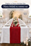 Bohemian Crinkled Look Tablecloth and Runner Set of 2 – with Different Options, for Dinners, Promises, and Special Occasions - 4