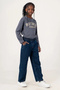 Girl's City Style Jeans with Elastic Waist 2229 - 2
