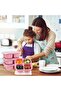 4 snack boxes, four compartments, beige - 4
