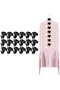 18-piece set of black triangular hooks
