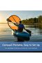 42" kayak wind sail orange. - 4