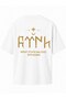 Turkish Wolf Printed Oversize 100% Cotton Fabric T-Shirt Unisex Design Quality Print White - 2
