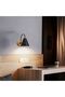 Modern wooden trumpet wall lamp black. - 3