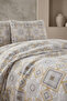 Linevra Cotton Single Fitted Sheet Duvet Cover Set |   Premium Series |   Elastic Fitted Sheet - 5
