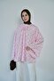 Women's Polka Dot Spanish Sleeve Draped Hijab Shirt