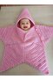 Handmade Star Baby Swaddle |   Hooded Knitted Newborn Blanket - 3