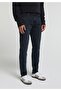 Slim Fit Men's Blue Black Denim Jean Trousers - 4