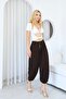 Modal Fabric Design Shalwar Trousers Brown - 2