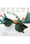 Foldable Rectangular Sunglasses for Men and Women Uv Protection Classic Sun Glasses - 4