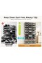 X-Large Shoe Storage Boxes Organizers Clear Plastic Stackable 12 Pack, Shoe Rack & Holder Sub - 5