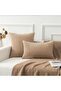 2 Packs Decorative Throw Pillow Covers 18x18 Inch for Living Room Couch Bed Sofa Sof - 5