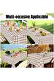 138 x 178 cm rectangular tablecloth, waterproof vinyl, washable checkered pattern, indoor and outdoor picnics - Style 11 - 2