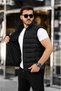 Men's Puffer Vest with Stand Collar and Zipper, Water-Resistant Seasonal Vest - 2