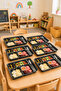 1294 6 Pieces 5-Compartment Bpa Free Luxury Plastic Picnic Food Serving Plate-Table D'Hôte Serving Plate Anthracite-21*31*3,5 cm - 2