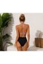 Premium Purple Striped Gathering High Waist Bikini Set with Detachable Front Bow Detail 2026 - 4