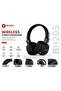 BH205 Wireless Stereo Over-Ear Headphones with 40 Hours Playtime, Bluetooth 6.0, USB-C Charging and Built-in Microphone – Black - 5