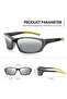 Sport Sunglasses for Men Women Uv Protection Lightweight Tr90 Rectangular Polarized Frame - 5